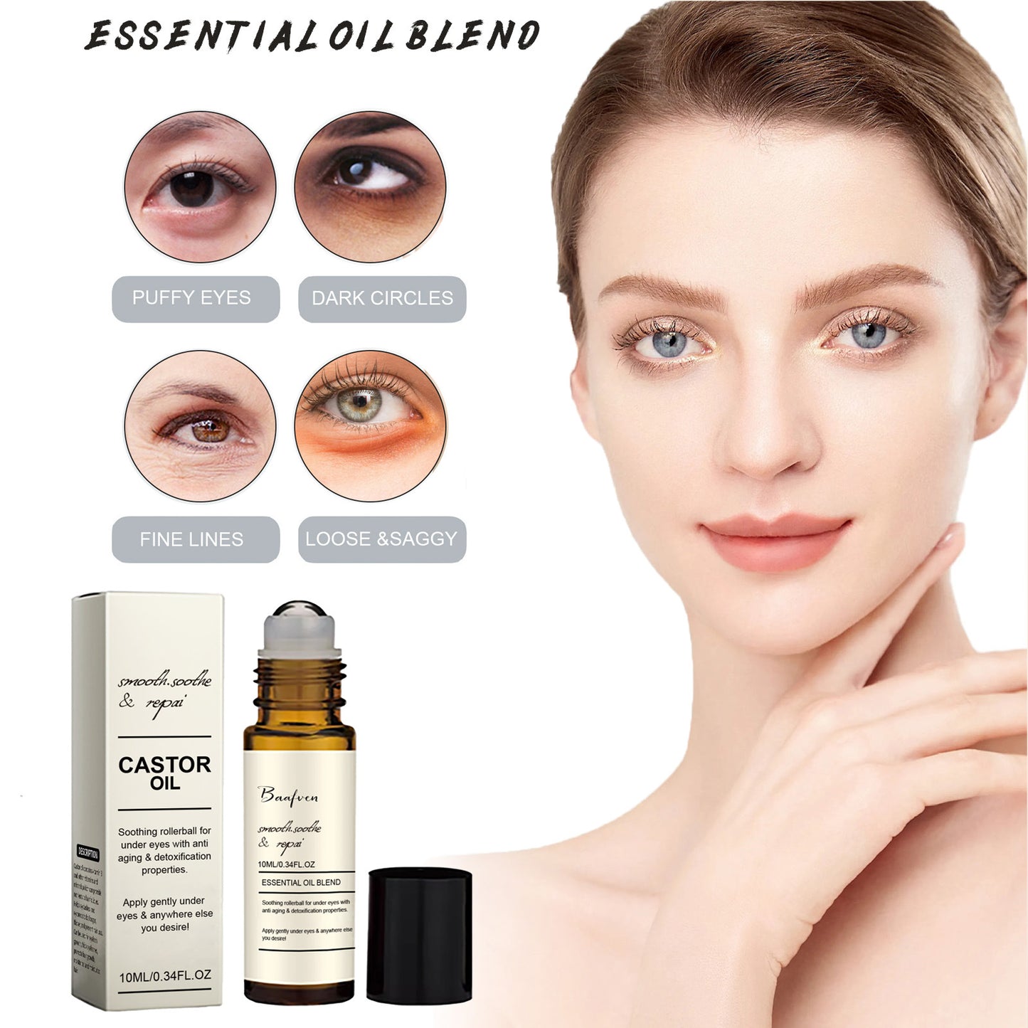 Castor Oil Eye Serum – Dark Circles & Puffiness Care