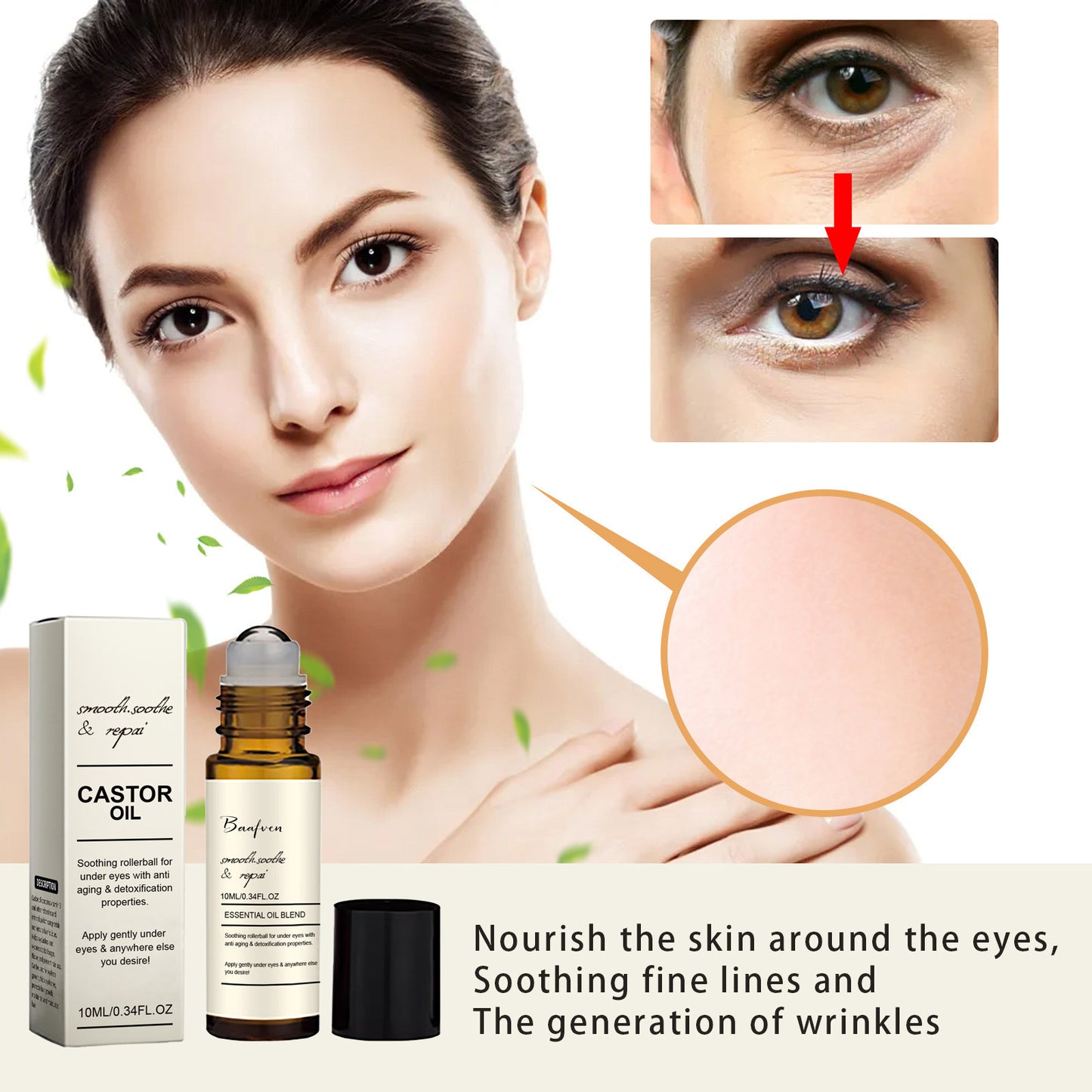 Castor Oil Eye Serum – Dark Circles & Puffiness Care