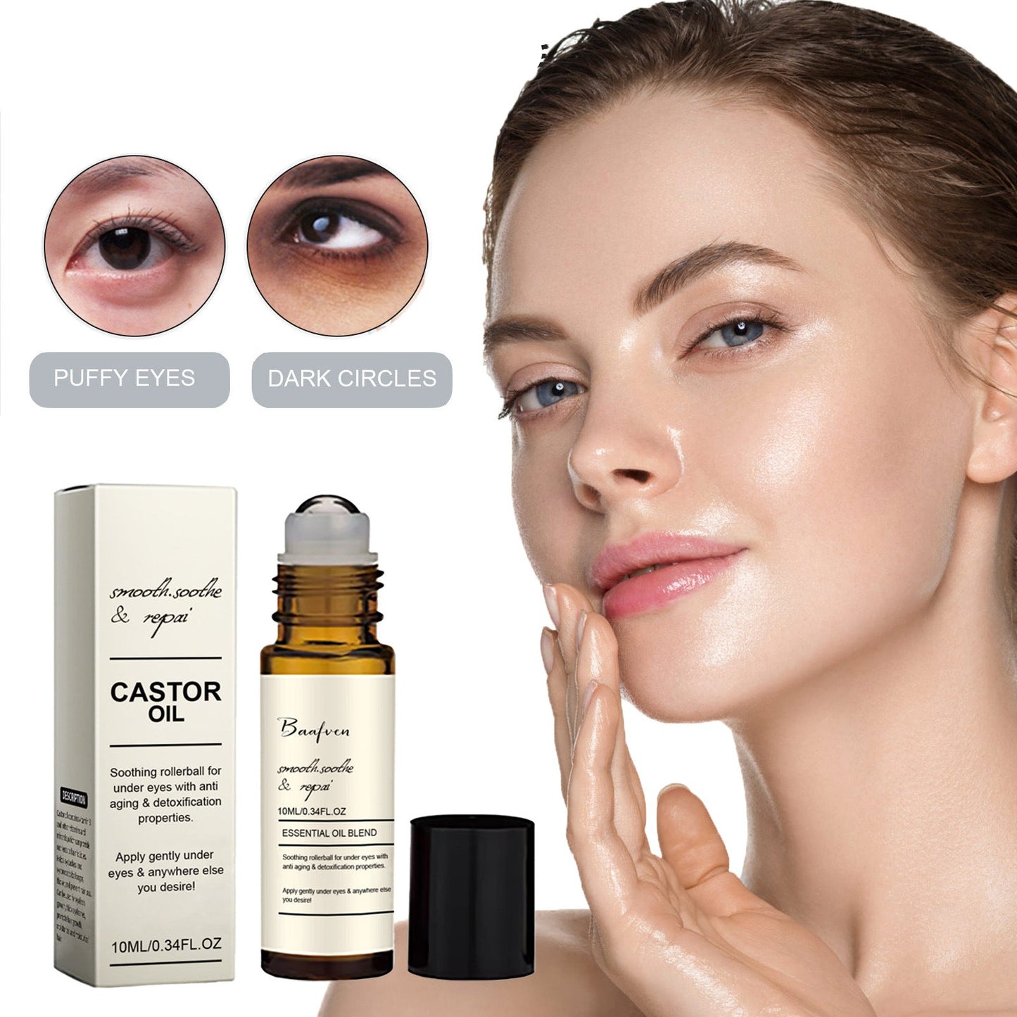 Castor Oil Eye Serum – Dark Circles & Puffiness Care